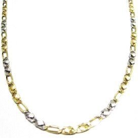 GARGANTILLA ORO BICOLOR ITALIANO LISO