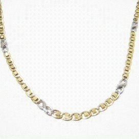 GARGANTILLA ORO BICOLOR ITALIANO LISO