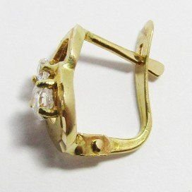 PENDIENTES NIÑA ORO AMARILLO PIEDRA