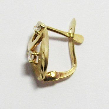 PENDIENTES NIÑA ORO AMARILLO PIEDRA