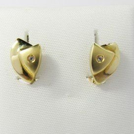 PENDIENTES NIÑA ORO AMARILLO PIEDRA