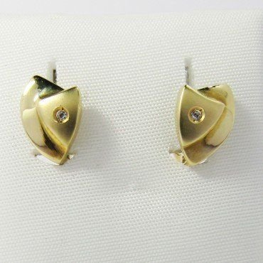 PENDIENTES NIÑA ORO AMARILLO PIEDRA