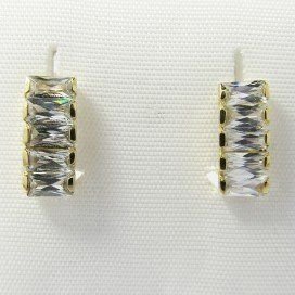PENDIENTES NIÑA ORO AMARILLO PIEDRA