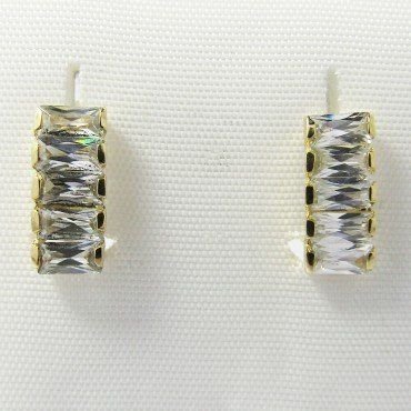 PENDIENTES NIÑA ORO AMARILLO PIEDRA