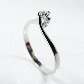 SORTIJA ORO BLANCO PIEDRA