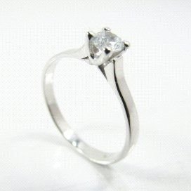 SORTIJA ORO BLANCO PIEDRA