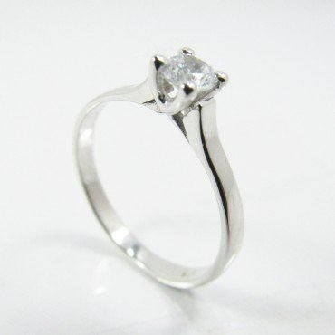 SORTIJA ORO BLANCO PIEDRA