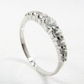 SORTIJA ORO BLANCO PIEDRA