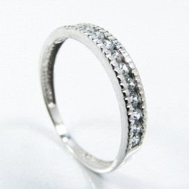 SORTIJA ORO BLANCO PIEDRA
