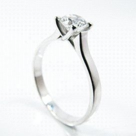 SORTIJA ORO BLANCO PIEDRA