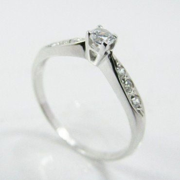 SORTIJA ORO BLANCO PIEDRA