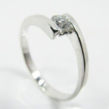 SORTIJA ORO BLANCO PIEDRA