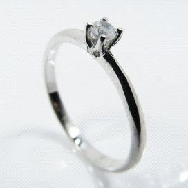 SORTIJA ORO BLANCO PIEDRA