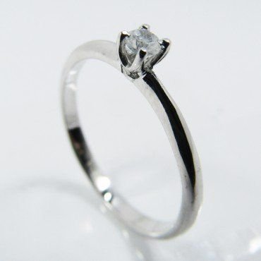 SORTIJA ORO BLANCO PIEDRA