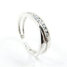 SORTIJA ORO BLANCO PIEDRA