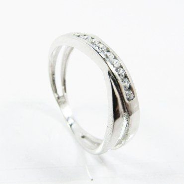 SORTIJA ORO BLANCO PIEDRA