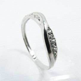 SORTIJA ORO BLANCO PIEDRA
