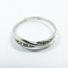 SORTIJA ORO BLANCO PIEDRA