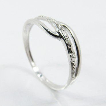 SORTIJA ORO BLANCO PIEDRA