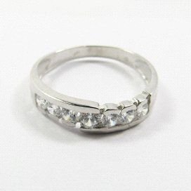 SORTIJA ORO BLANCO PIEDRA