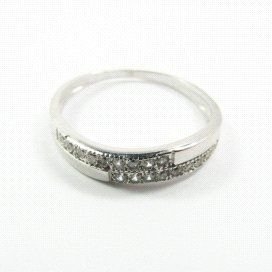 SORTIJA ORO BLANCO PIEDRA