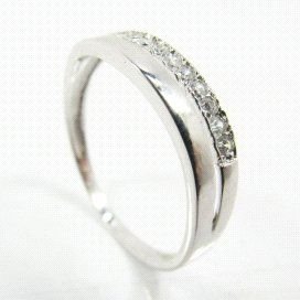 SORTIJA ORO BLANCO PIEDRA