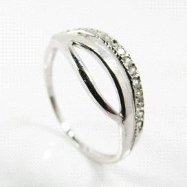 SORTIJA ORO BLANCO PIEDRA