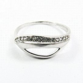 SORTIJA ORO BLANCO PIEDRA
