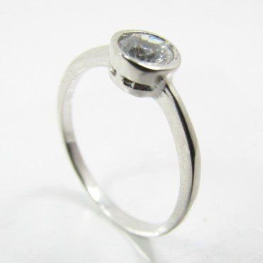 SORTIJA ORO BLANCO PIEDRA