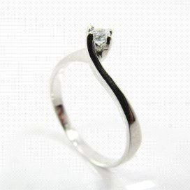 SORTIJA ORO BLANCO PIEDRA