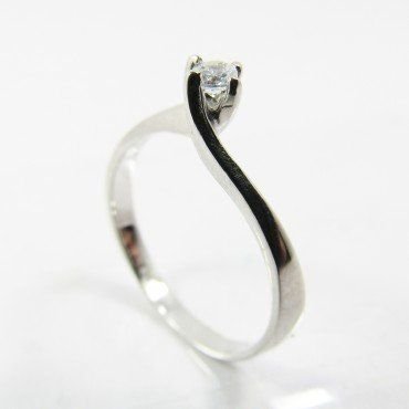 SORTIJA ORO BLANCO PIEDRA