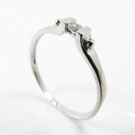 SORTIJA ORO BLANCO PIEDRA