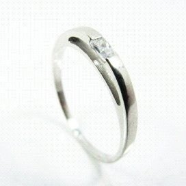 SORTIJA ORO BLANCO PIEDRA