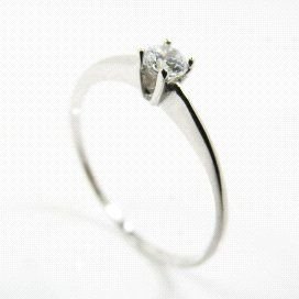 SORTIJA ORO BLANCO PIEDRA