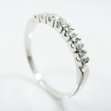 SORTIJA ORO BLANCO PIEDRA