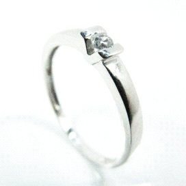 SORTIJA ORO BLANCO PIEDRA