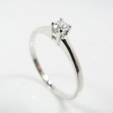 SORTIJA ORO BLANCO PIEDRA
