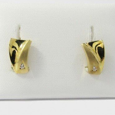 PENDIENTES NIÑA ORO AMARILLO PIEDRA