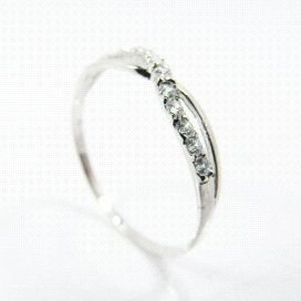 SORTIJA ORO BLANCO PIEDRA