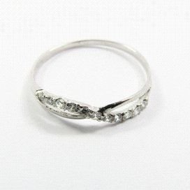 SORTIJA ORO BLANCO PIEDRA