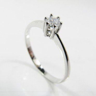 SORTIJA ORO BLANCO PIEDRA