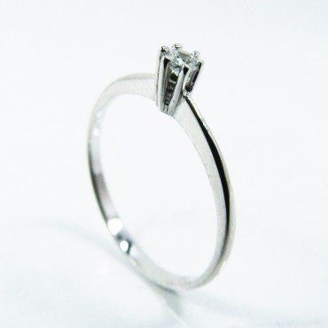 SORTIJA ORO BLANCO PIEDRA