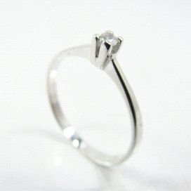 SORTIJA ORO BLANCO PIEDRA