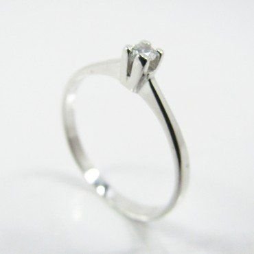 SORTIJA ORO BLANCO PIEDRA