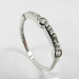 SORTIJA ORO BLANCO PIEDRA