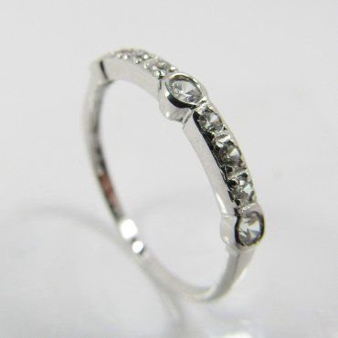 SORTIJA ORO BLANCO PIEDRA