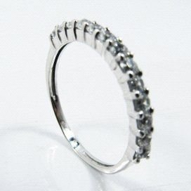 SORTIJA ORO BLANCO PIEDRA
