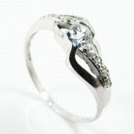 SORTIJA ORO BLANCO PIEDRA