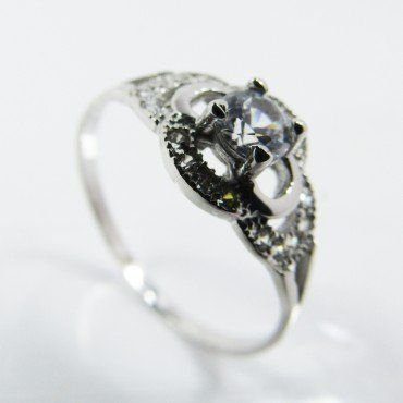 SORTIJA ORO BLANCO PIEDRA