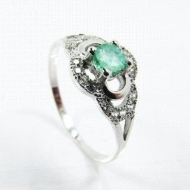 SORTIJA ORO BLANCO PIEDRA